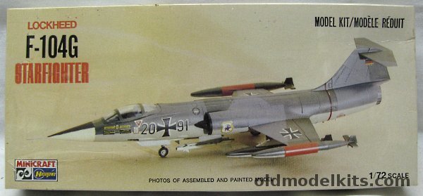 Hasegawa 1/72 Lockheed F-104G Starfighter - West German Luftwaffe or Canadian Royal Air Force, 1013 plastic model kit